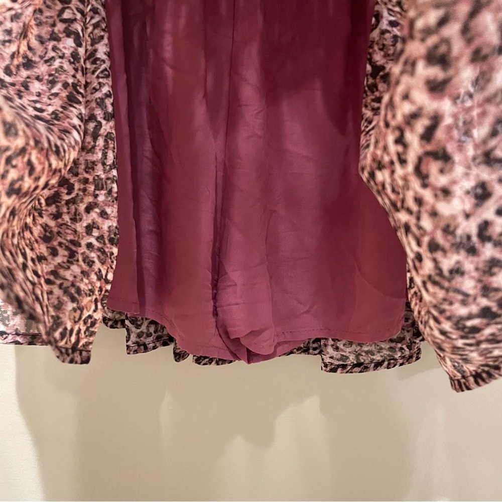 ee:some cheetah Print Mini Skirt skort size medium - Picture 8 of 8
